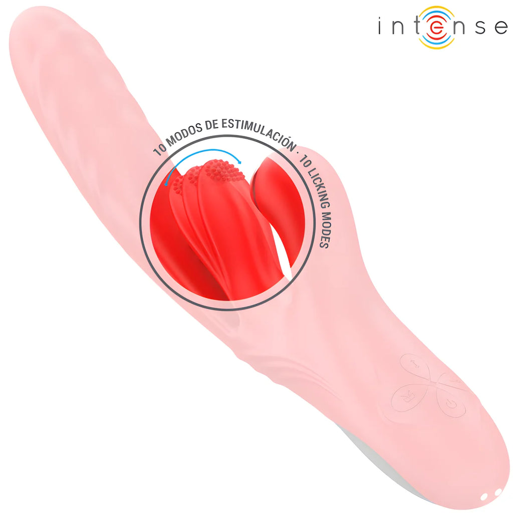 intense karol vibrateur multifonction poussee stimulation aspiration rouge