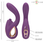 intense lali vibrateur multifonction point g tapping thrust vibration violet