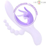 INTENSE - MIKO TRIPLE VIBRATEUR LAPIN & STIMULATEUR & ANAL 7 VIBRATIONS VIOLET - Vignette | Adopt1toy