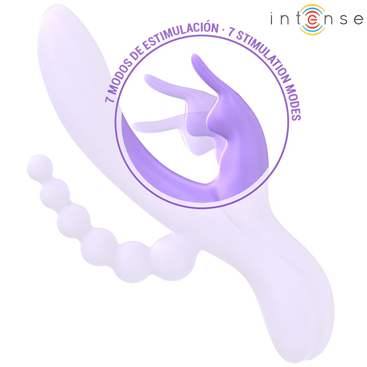 intense miko triple vibrateur lapin stimulateur anal 7 vibrations violet