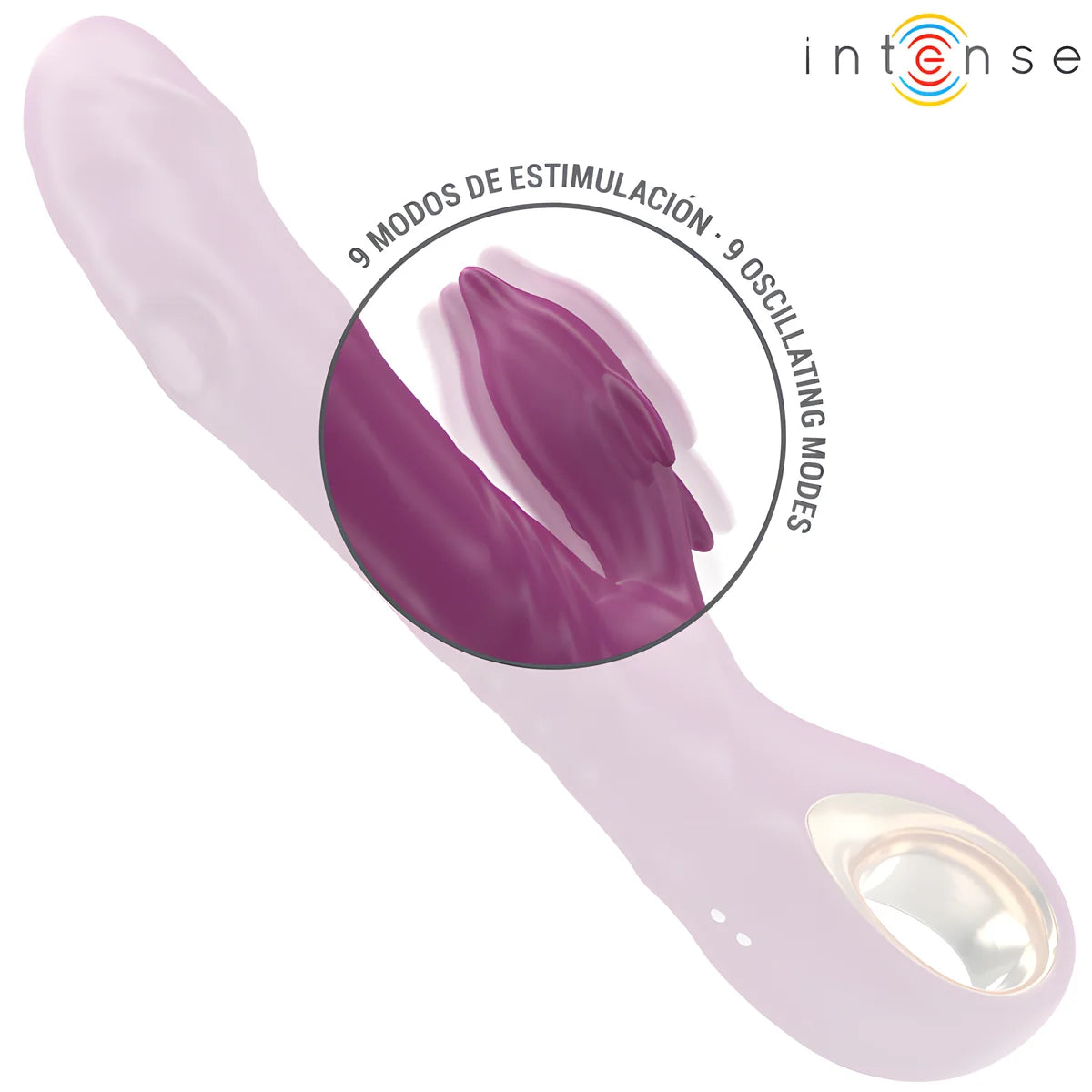intense halle vibrateur multifonction avec langue stimulante dauphin violet