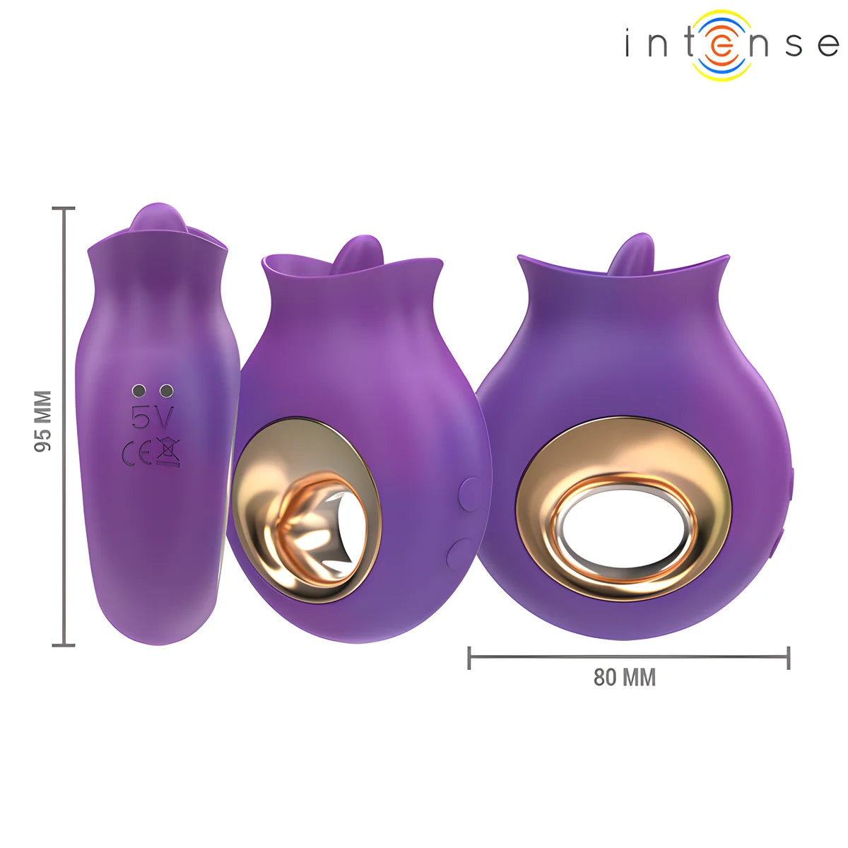 intense tuli stimulateur clitoris 9 vibrations 9 oscillations violet