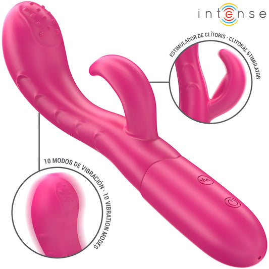 intense amara vibrateur avec langue stimulante 10 vibrations rose