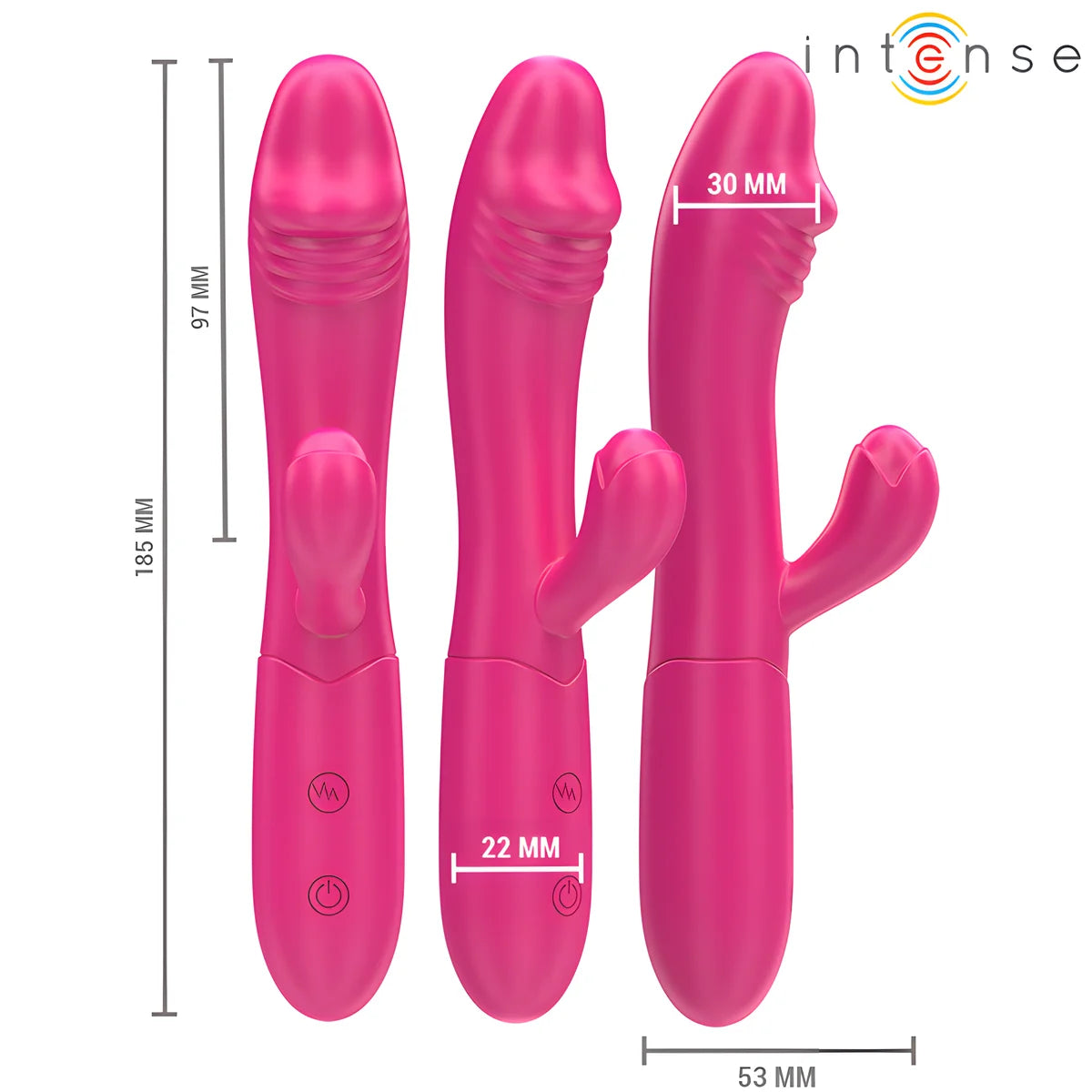 intense ivy vibrateur flexible 10 vibrations avec langue stimulante rose