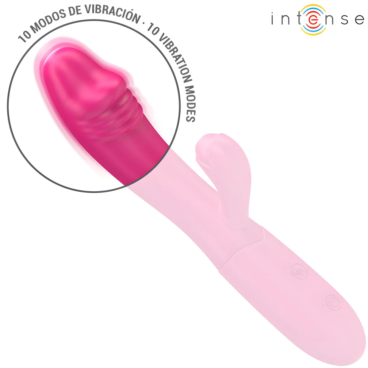 intense ivy vibrateur flexible 10 vibrations avec langue stimulante rose