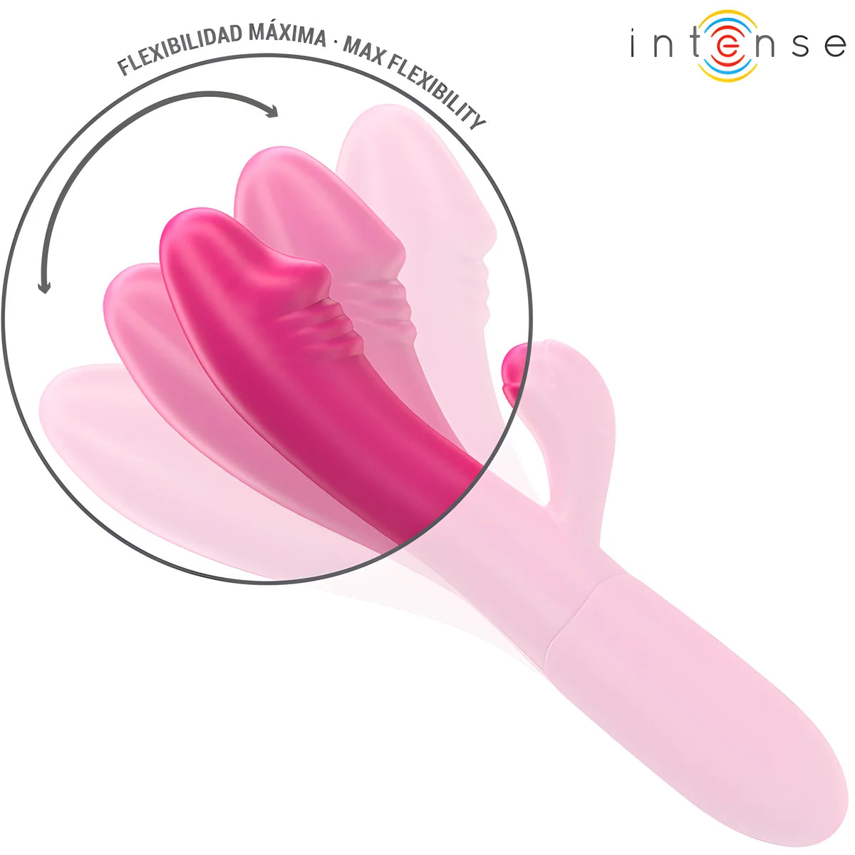intense ivy vibrateur flexible 10 vibrations avec langue stimulante rose