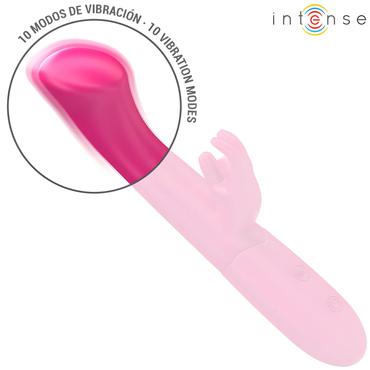 intense julieta vibrateur rabbit 18 6 cm 10 vibrations rose