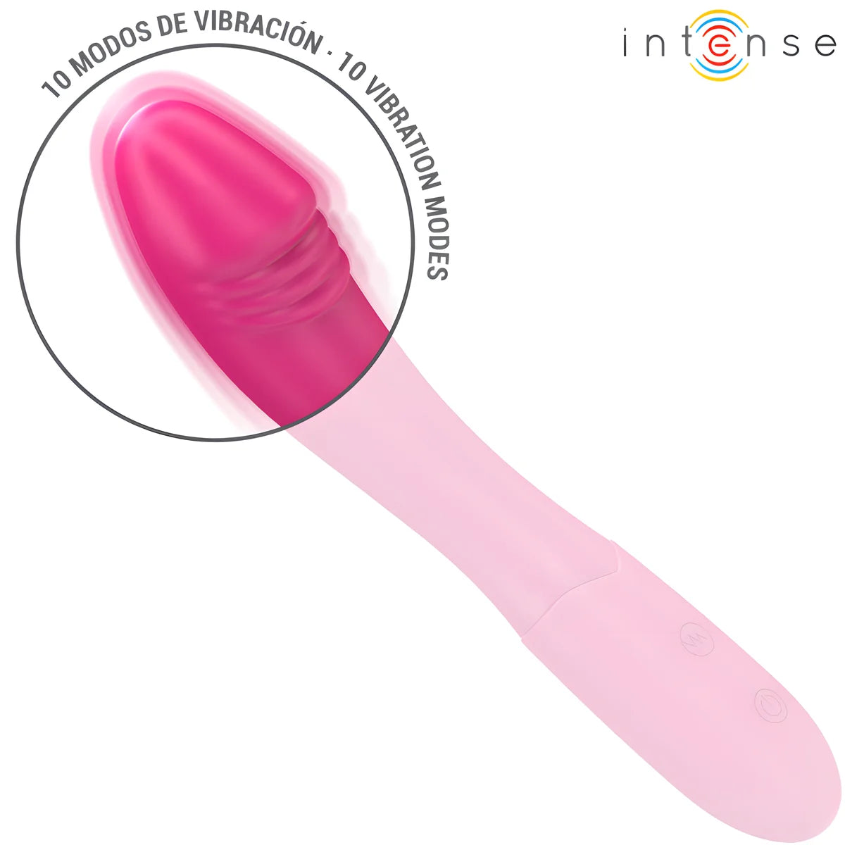 intense belinda vibrateur 19 cm flexible 10 vibrations rose