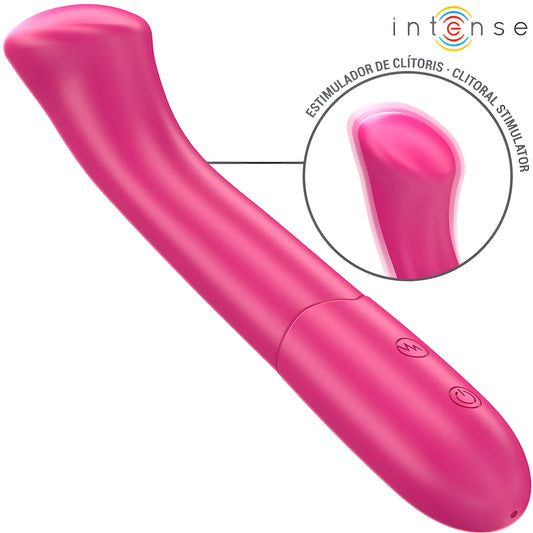 intense paty vibrateur 19 cm flexible 10 vibrations modele 2 rose
