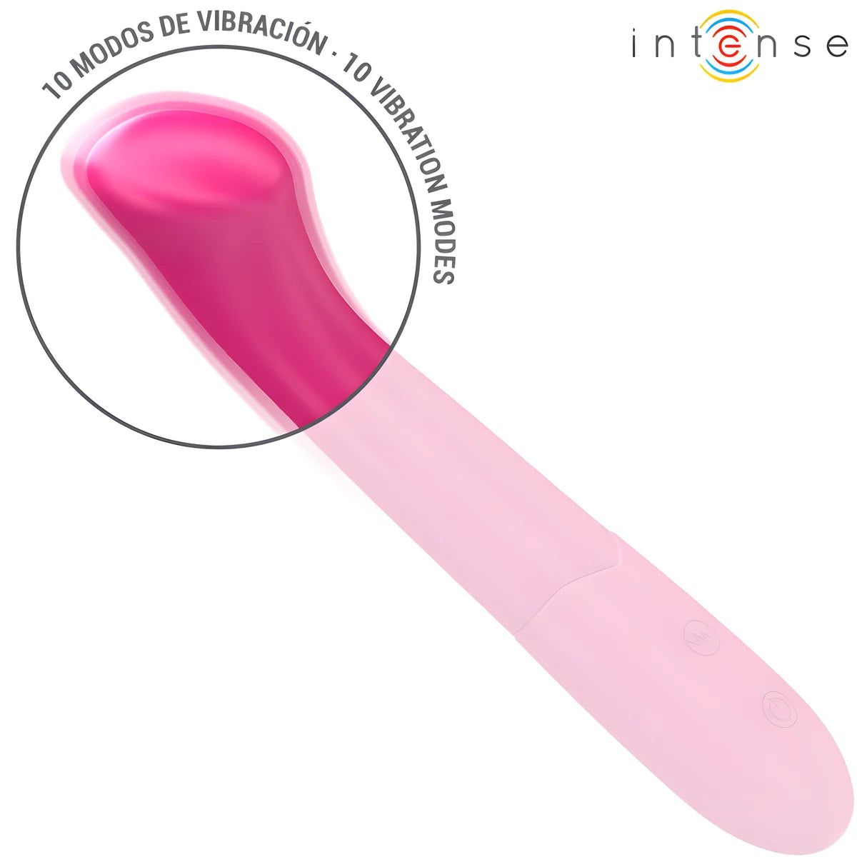intense paty vibrateur 19 cm flexible 10 vibrations modele 2 rose