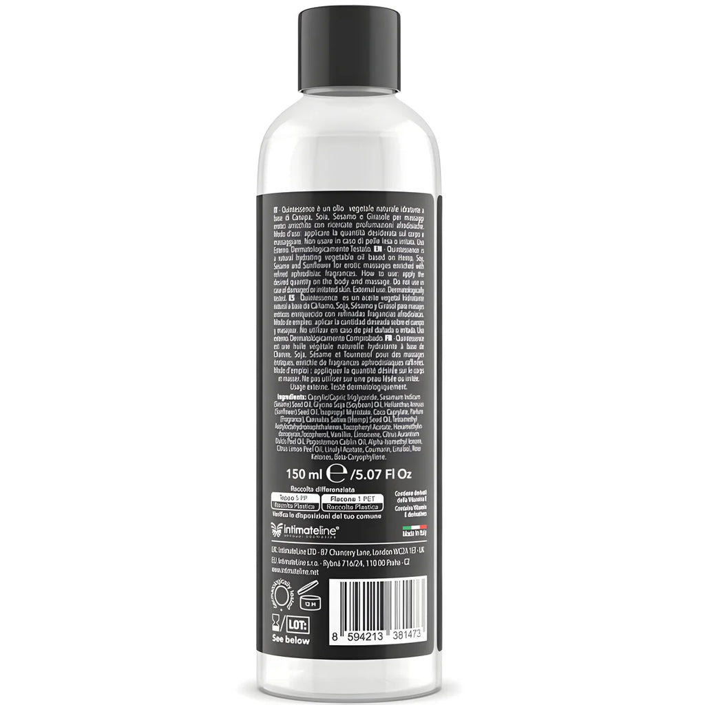 intimateline luxuria aceite de masajes vainille exotique 150 ml