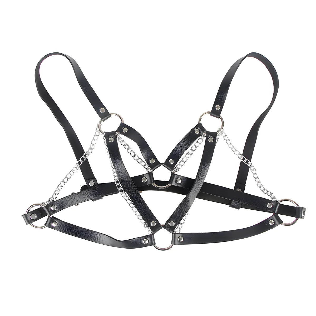 subblime 953713 ceinture punk bondage boucle metal noire taille unique