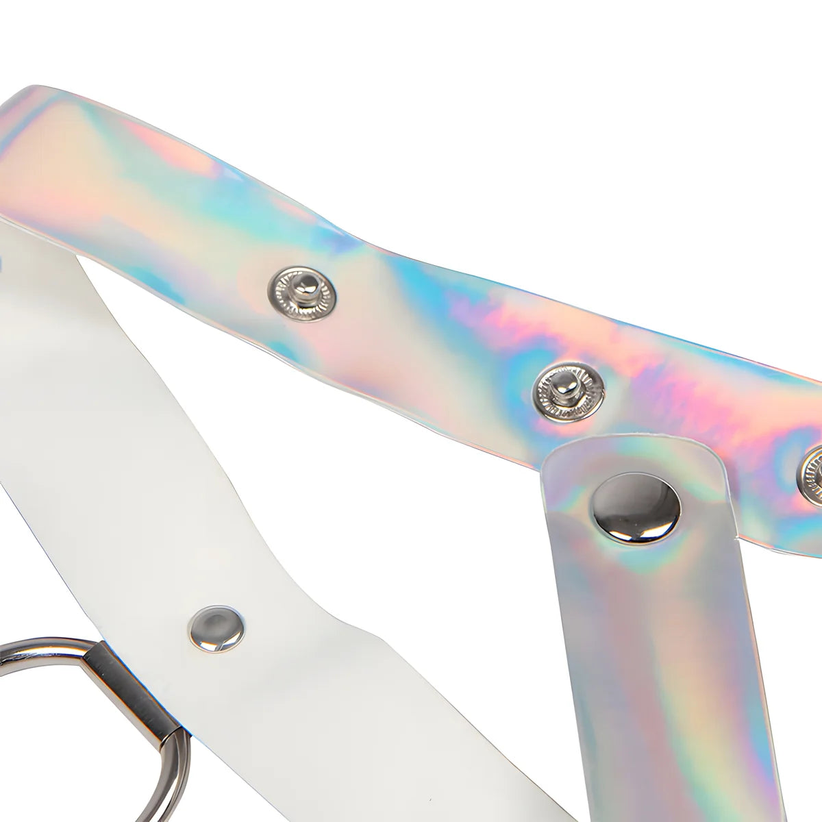 subblime 953737 harnais de poitrine avec anneaux et chaines argent taille unique