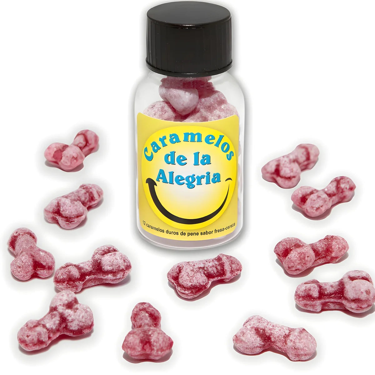 diablo picante 12 bonbons joie en forme de penis fraise cerise