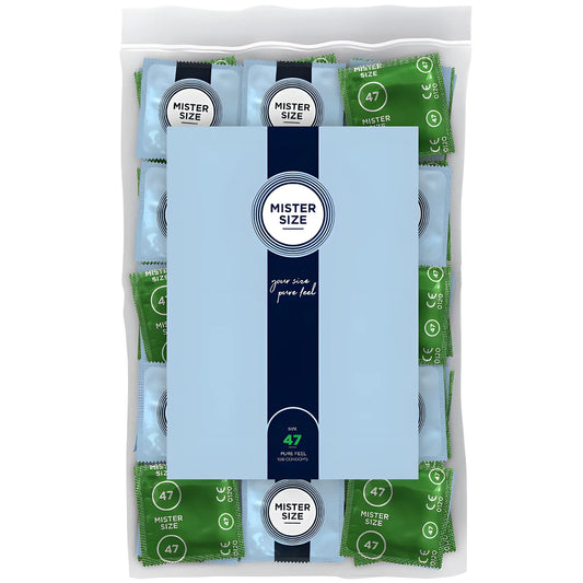 mister size preservatif taille xs 47 mm 100 unites
