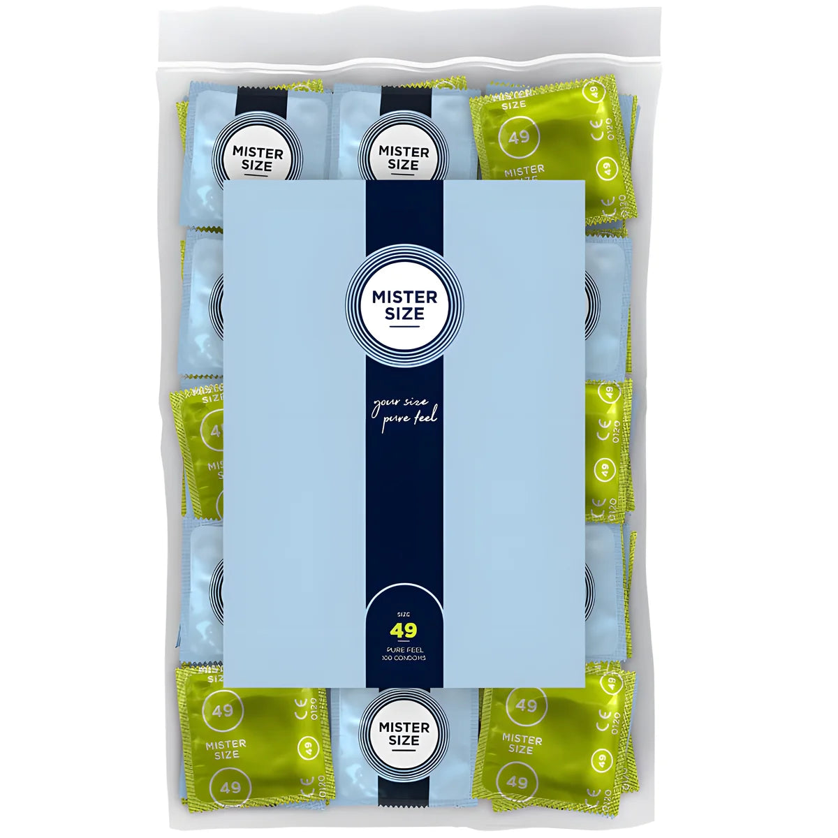 mister size preservatif taille s 49 mm 100 unites