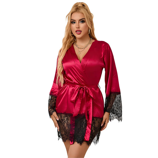 subblime 953829 pyjama dentelle elegant string rouge l xl