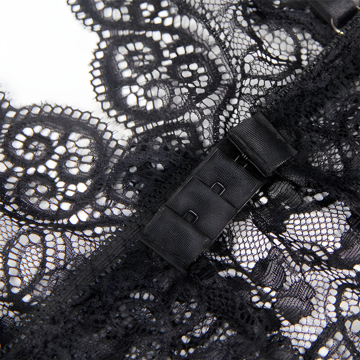 subblime 953928 chemisier de nuit en soie et dentelle culotte noire l xl