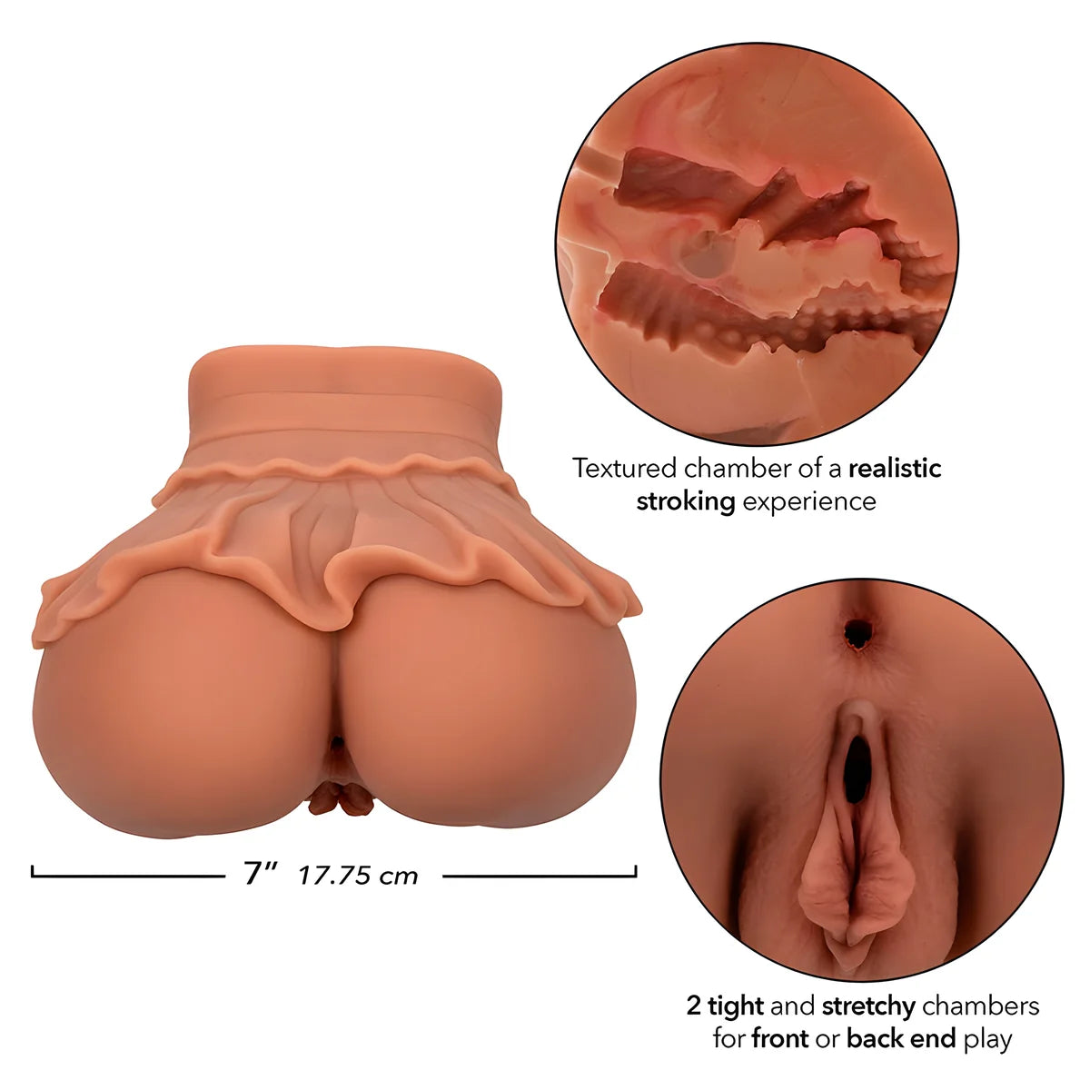 calexotics la reine du retour a la maison masturbateur double realiste caramel