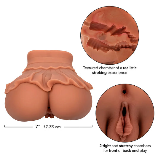 calexotics la reine du retour a la maison masturbateur double realiste caramel