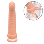 calexotics maxx double penetrateur nervure 10 vibrations flesh