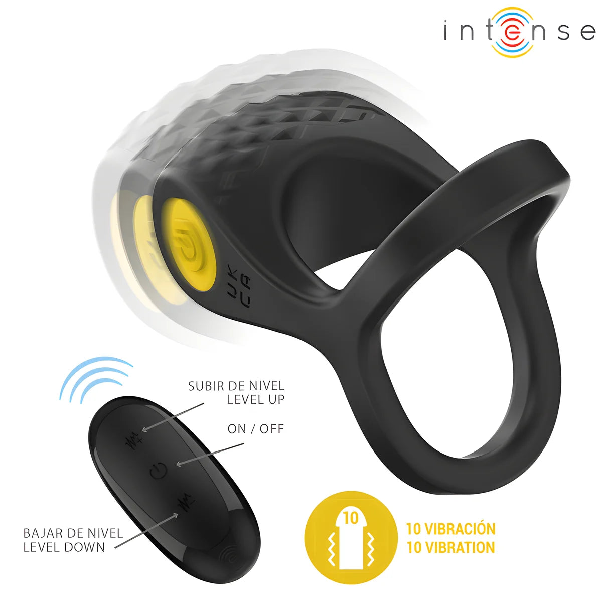 intense alex vibrateur double anneau penis 10 vibrations noir