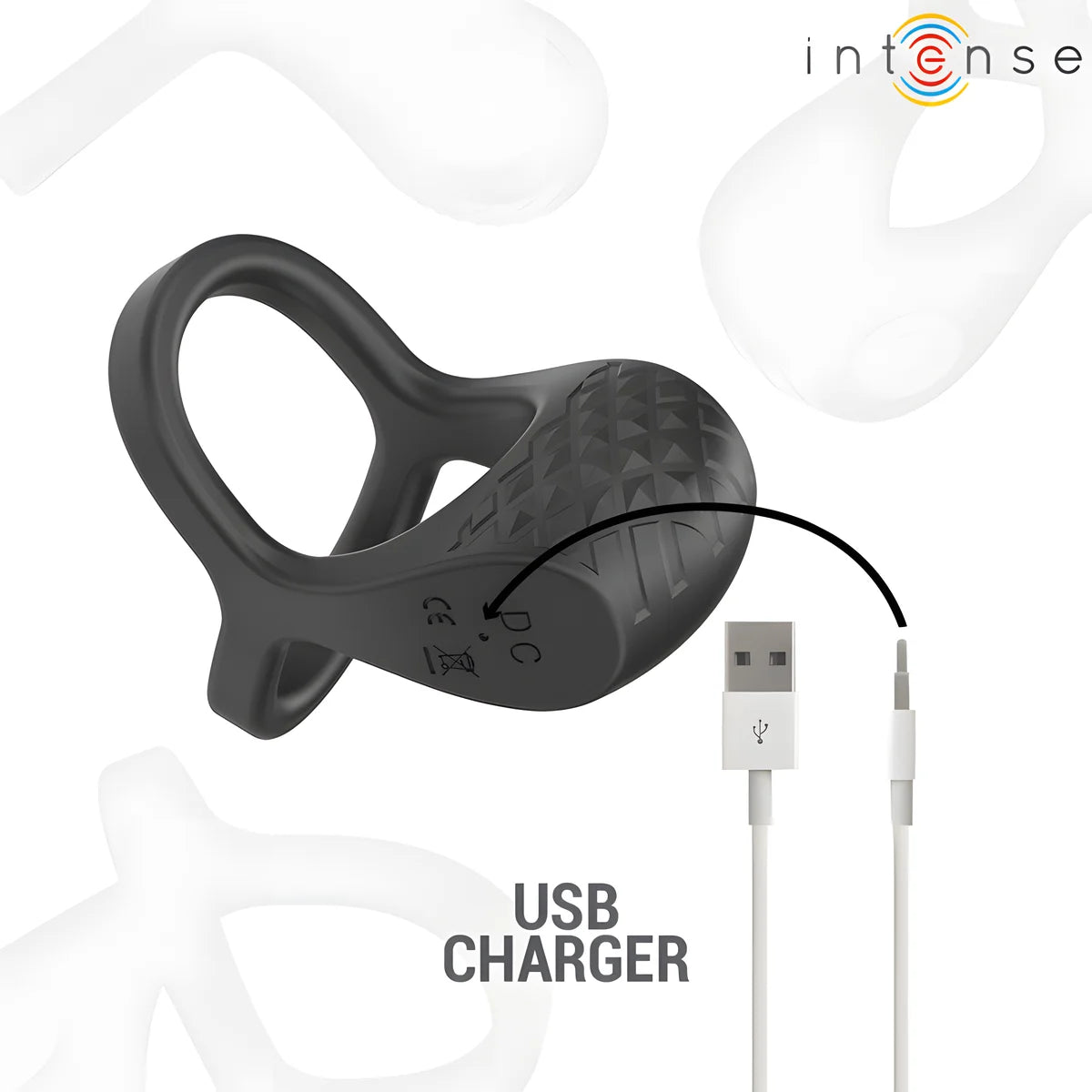 intense alex vibrateur double anneau penis 10 vibrations noir