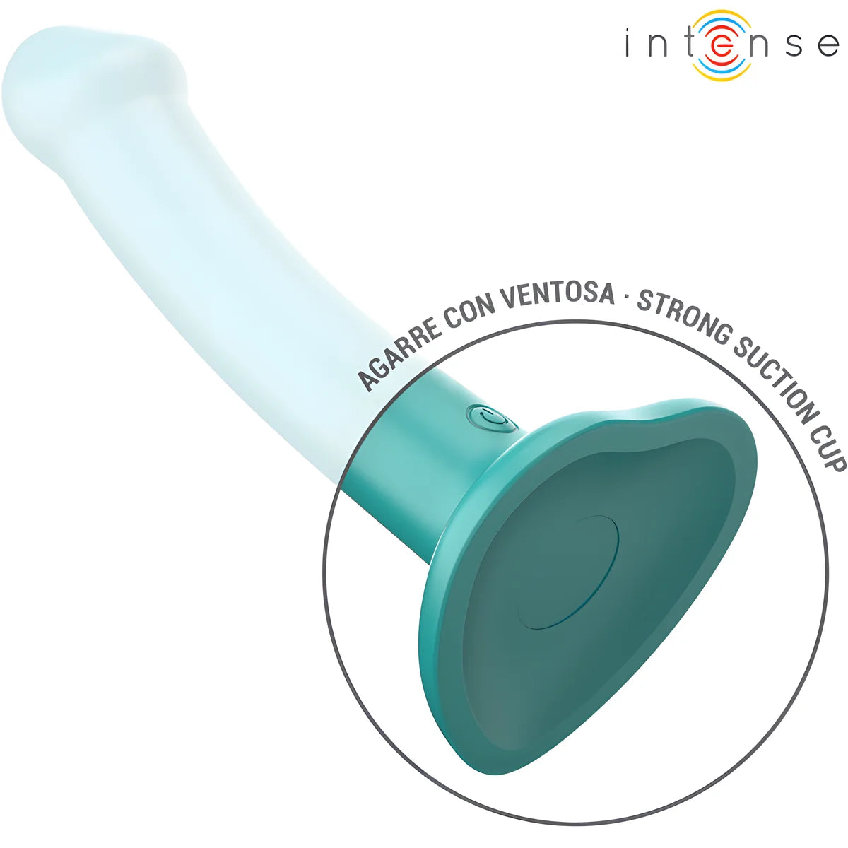 intense katie vibrateur avec ventouse 10 vibrations telecommande bleue