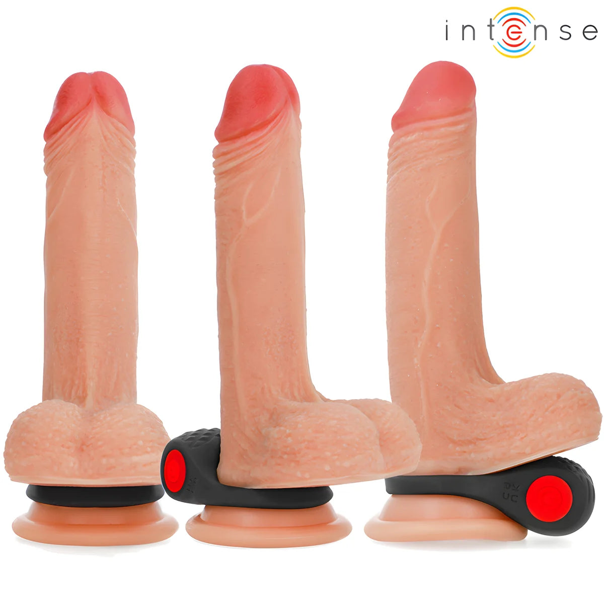 intense clover vibrateur anneau penis 10 vibrations noir