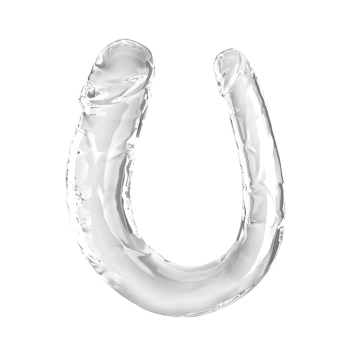king cock double trouble double gode 33 cm transparent