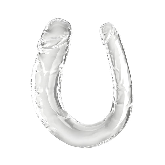 king cock double trouble double gode 33 cm transparent