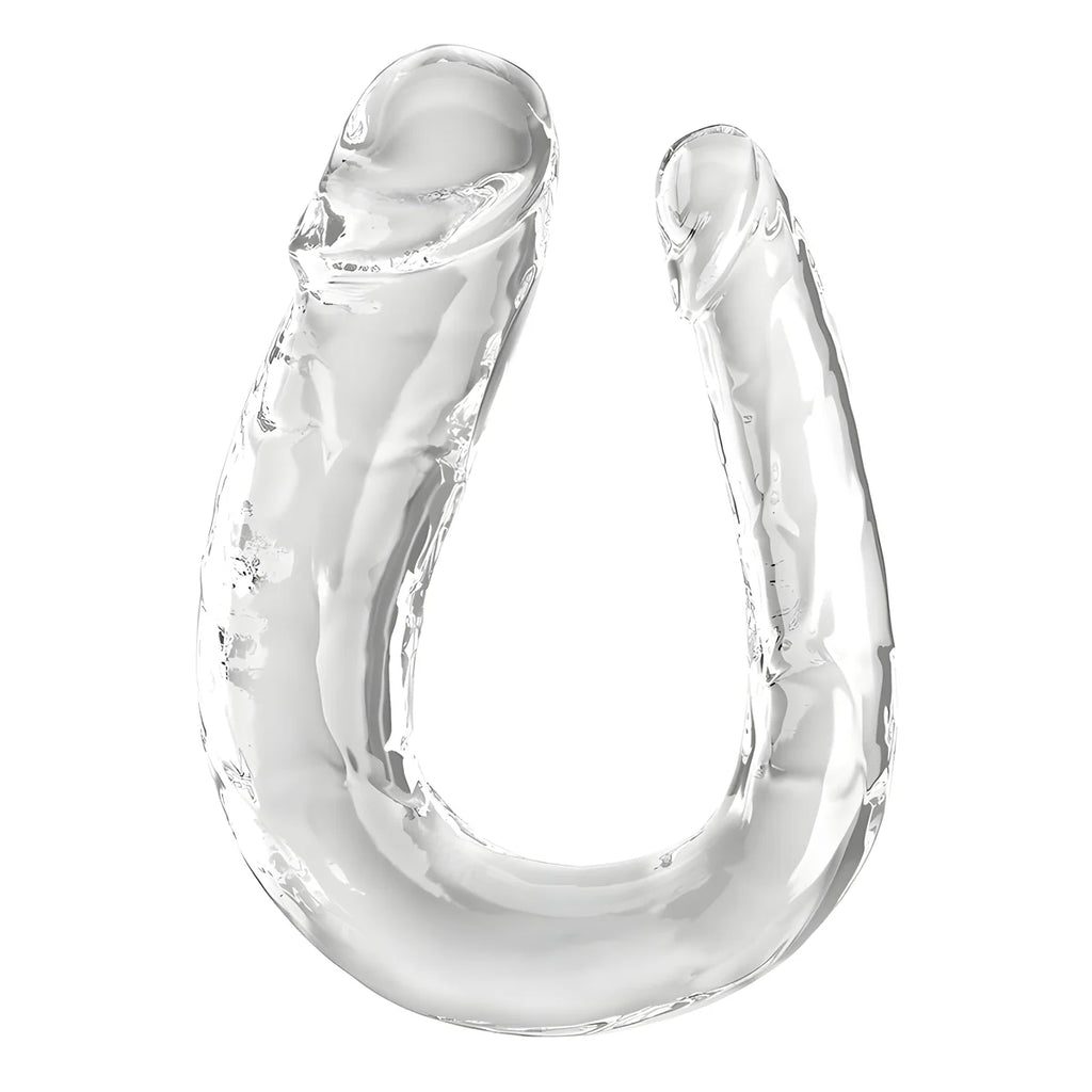 king cock double trouble double gode 44 cm transparent
