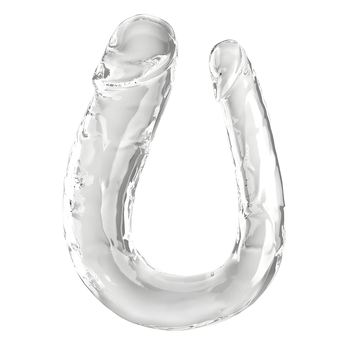 king cock double trouble double gode 44 cm transparent
