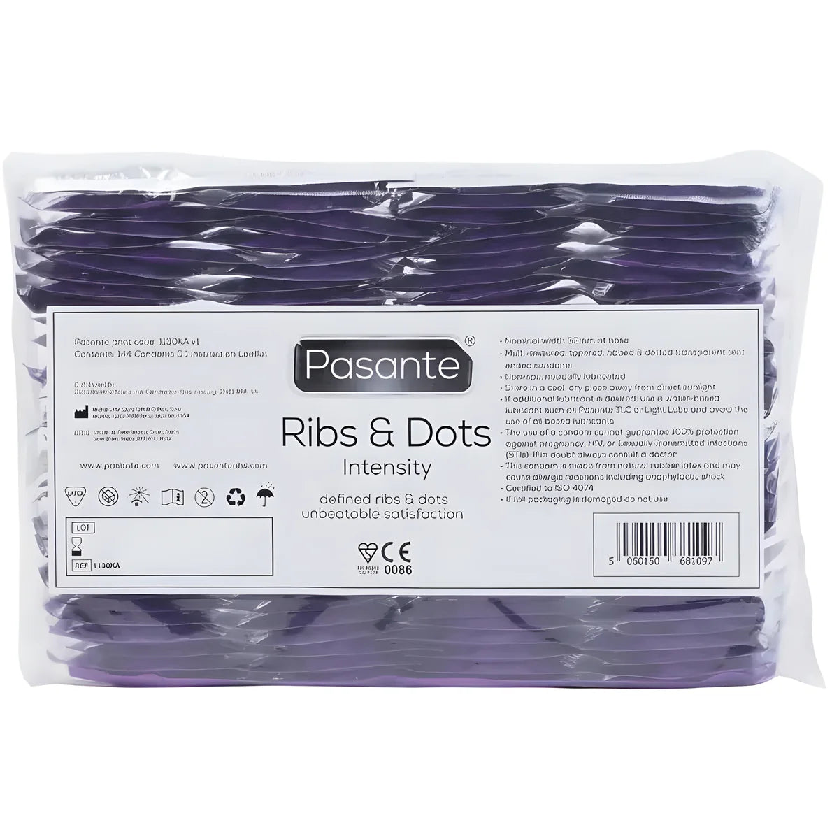 pasante intensity bulk preservatifs multitextures 144 unites