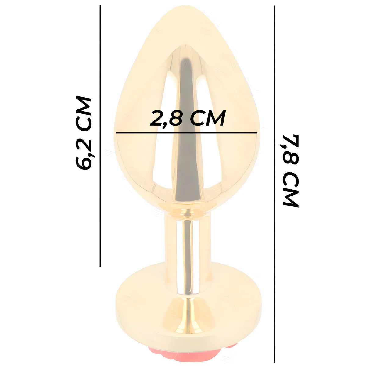 kink plug anal or rose rouge taille s