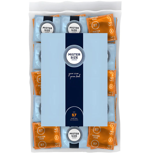 mister size preservatif taille l 57 mm 100 unites