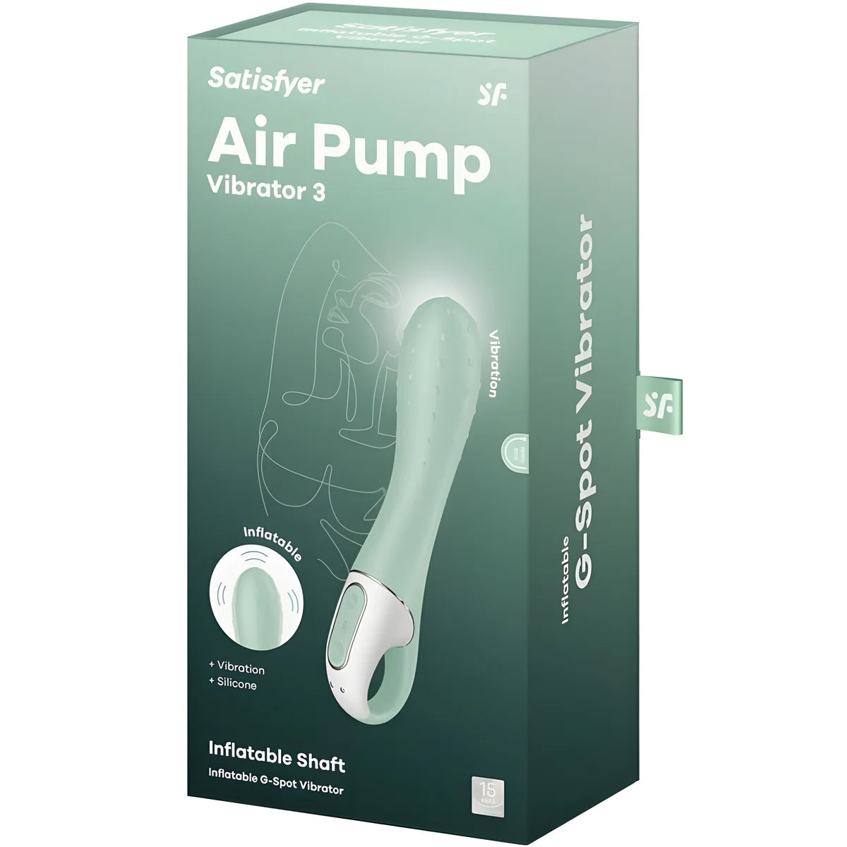 satisfyer air pump vibrator 3 point g gonflable neuf
