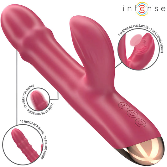 intense chloe vibrateur multifonction 3 en 1 rouge