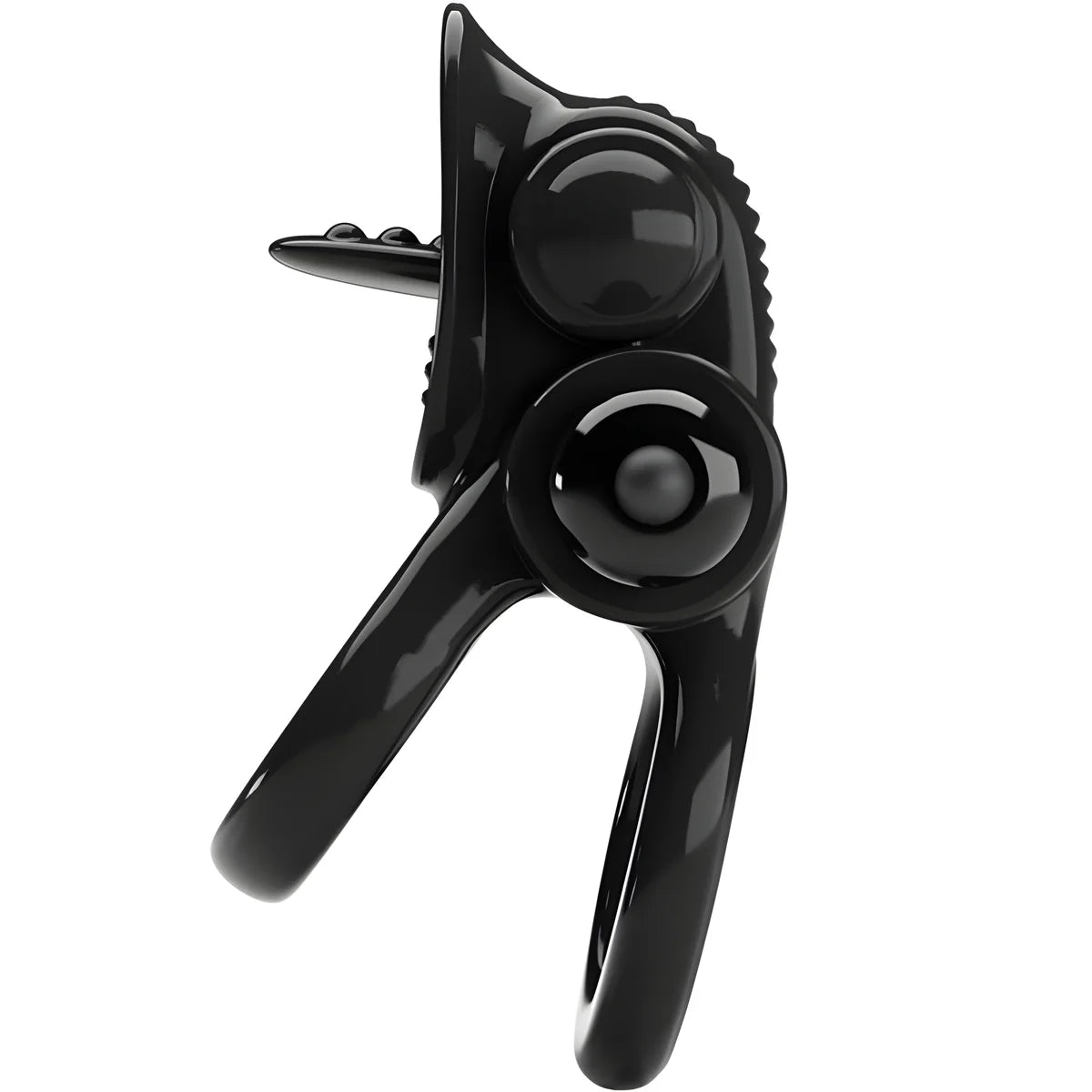 pretty love passionate ring double anneau vibrant stimulateur de clitoris noir