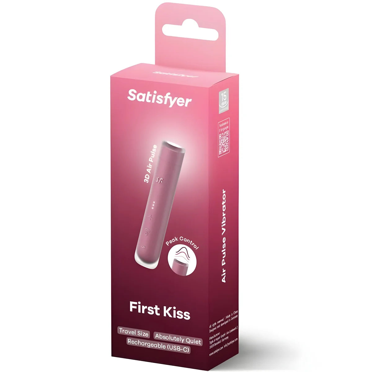 satisfyer stimulateur de clitoris first kiss wave garnet