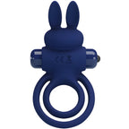 pretty love darey double anneau vibrant lapin bleu