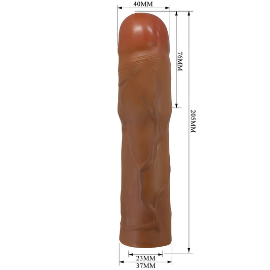 pretty love kylian manchon penis avec extension 7 6 cm mulatre