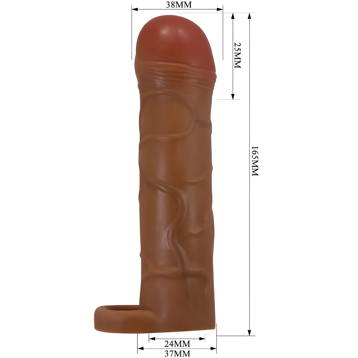 pretty love manchon de penis pour oignon avec extension de 2 5 cm mulatto