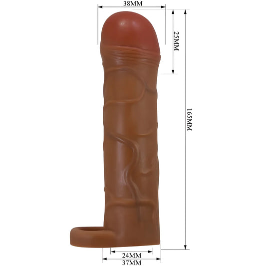 pretty love manchon de penis pour oignon avec extension de 2 5 cm mulatto