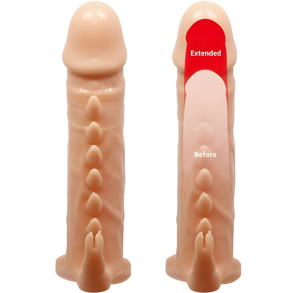 pretty love emmit manchon pour penis stimulateur de clitoris chair