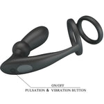 Cockring Emoni avec plug anal vibrant PRETTY LOVE - Vignette | Adopt1toy