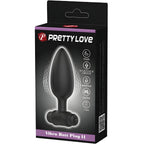 pretty love vibra butt plug 2 plug anal 10 vibrations noir
