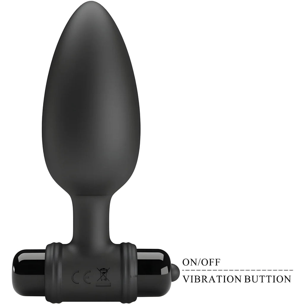 pretty love vibra butt plug 2 plug anal 10 vibrations noir