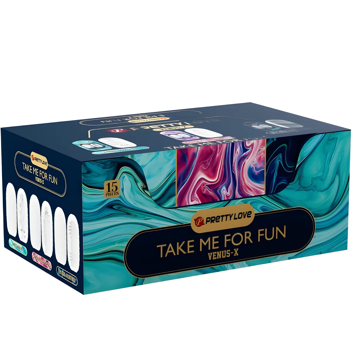 pretty love venus x 15 masturbateurs hommes en silicone blanc