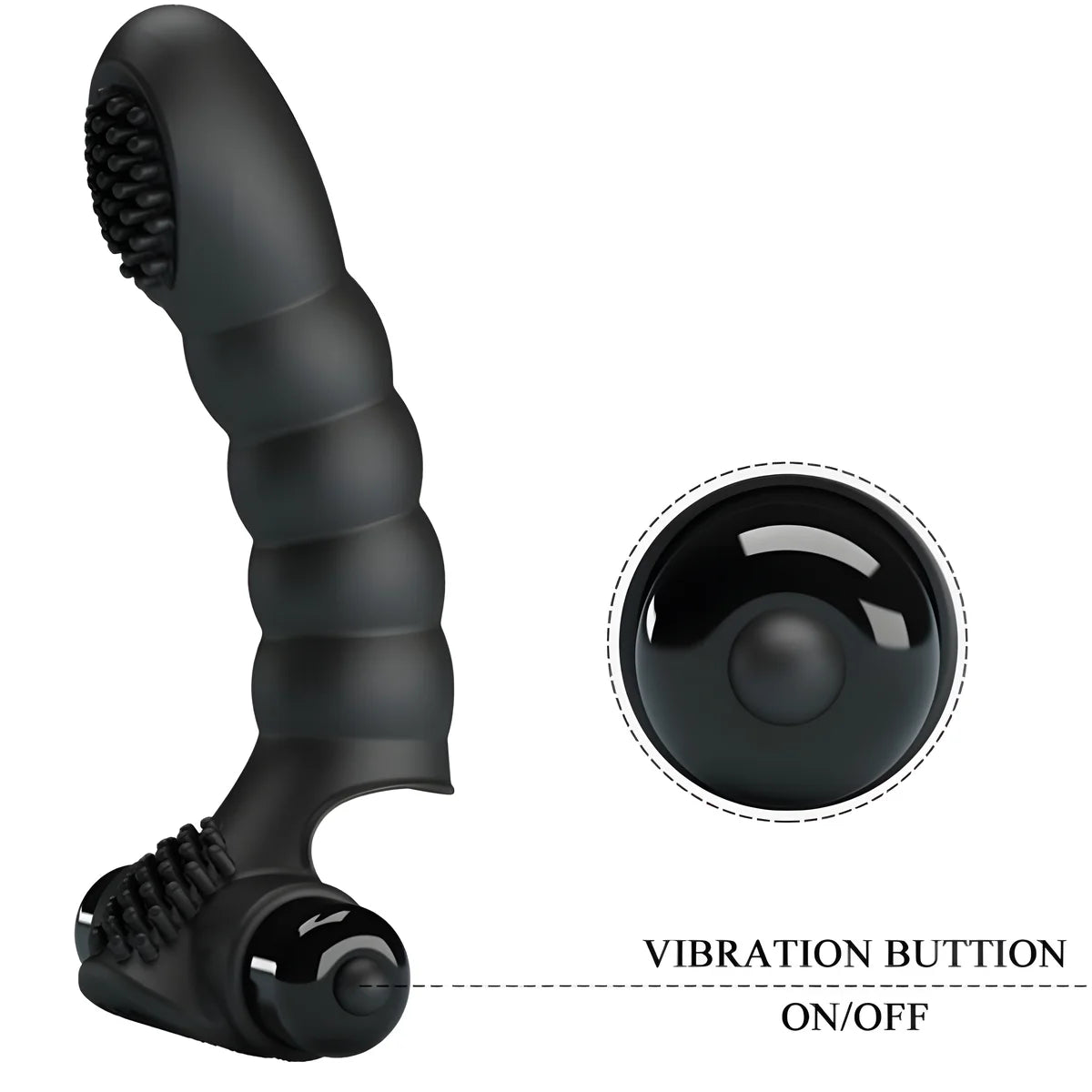 pretty love vibrateur doigt alexander 10 vibrations noir